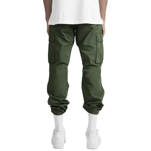Cargo Hiking Pants for Men Baggy Casual High Waisted Loose Fit Joggers Sweatpants 2025 Outdoor Athletic Trousers with Pockets3