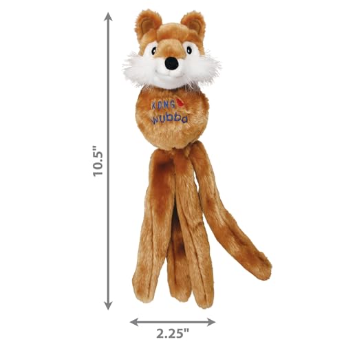 KONG – Wubba Friends – Quietschendes Apportierspielzeug (verschiedene Figuren) – Für Kleine Hunde