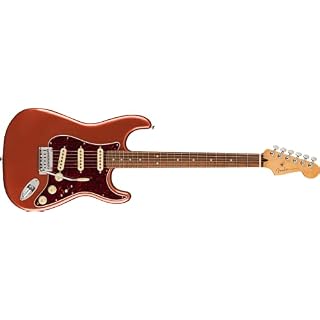 Player Plus Stratocaster PF Aged Candy Apple Red - Les Beatles, Paul McCartney, John Lennon, RIngo Starr, George Harrison