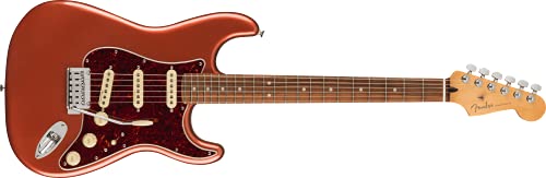 Player Plus Stratocaster PF Aged Candy Apple Red - Les Beatles, Paul McCartney, John Lennon, RIngo Starr, George Harrison Player Plus Stratocaster PF Aged Candy Apple Red