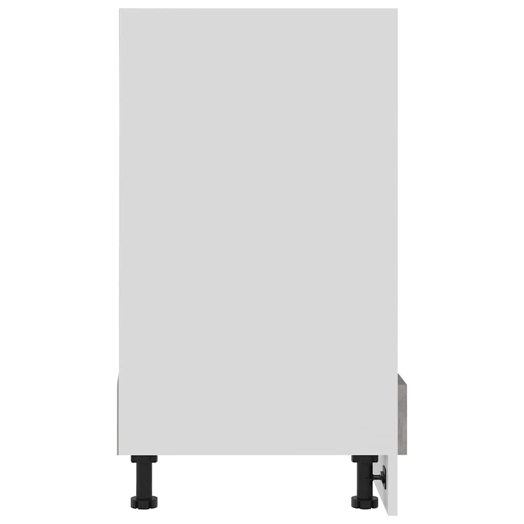vidaXL Meuble de Four Riga Gris béton 60 x 46 x 81,5 cm Bois d'ingénierie