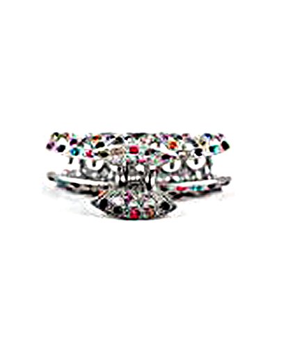 Women's Rhinestone Metal Claw Hair Clip Antique Silver IMC2000, Multi