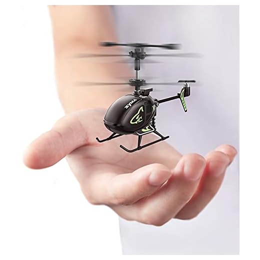 SYMA Mini Helicopter, S100 Cute Super Smaller Aircraft Indoor RC Helicopter with Altitude Hold, LED Lights, Extended Flying Range, Multiple Flying Speeds for Adults and Kids, Rechargeable Battery