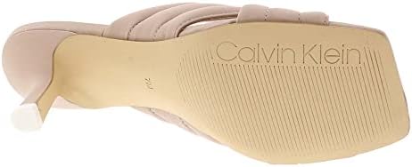 Calvin Klein Women's FIRE Heeled Sandal, Latte 110, 7.5 | Image 2