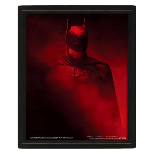 Pyramid International Impression sur toile lenticulaire Batman (Vengeance Design) - Poster holographique 3D - 25,4 x 20,3 cm - Produit officiel