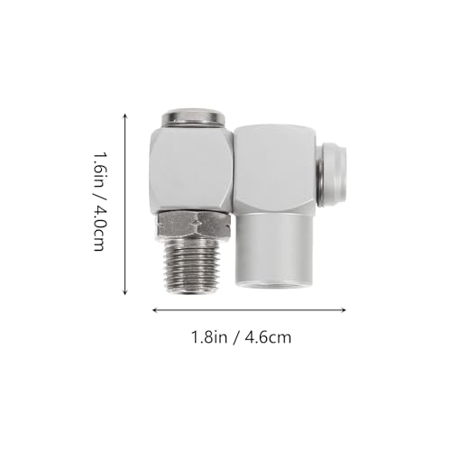 Conector giratorio neumático metálico resistente de 360° para equipos textiles 3
