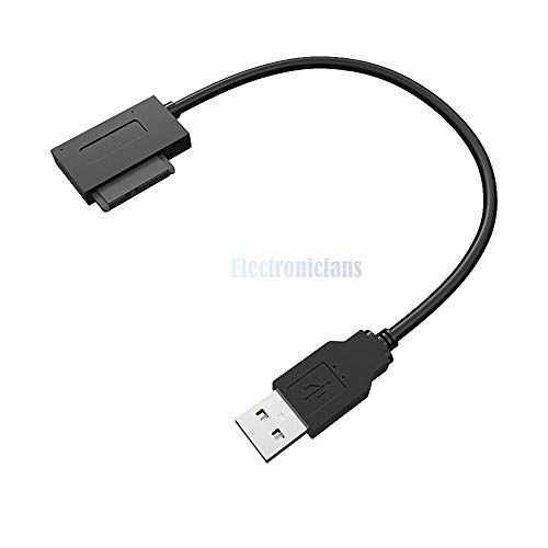 Cable Adaptador USB 2.0 a SATA 13 Pin Slimline para Laptop miniatura 2