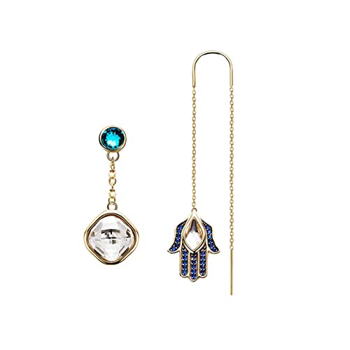 Canmetinee Mode-Ohrring 925 Sterling Silber Tropfenform Handform Anhänger Ohrringe Damen Mode Asymmetrische Persönlichkeit Ohrringe Damenohrringe Cover