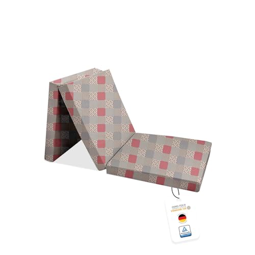 Joyfill Deluxe - materasso pieghevole - made in Germany - 180 x 70 x 15cm - 585 fantasia a toppe