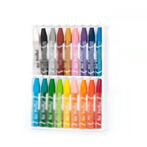 ASFD Drawing pens Oil Pastel Kindergarten Enlightenment Graffiti Painting Brush Can Be Washed Without Dirty Hands Hexagonal Crayon Colour pens