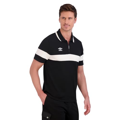 Polo Umbro para hombre con cierre de 1/4, tejido French Terry miniatura 4