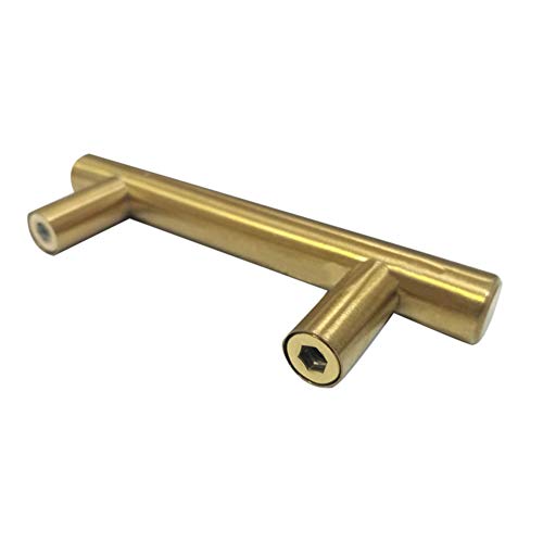 BOZONLI 6 Pack Stainless Steel Kitchen Cabinet Handles Cupboard Handles Furniture T Bar Pull Handle with Screws (192mm Hole Centers) - Image 3