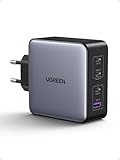 UGREEN Nexode 160W Cargador USB C GaNInfinity Adaptador de Corriente PD 3.1 PPS con 4 Puertos Compatible con iPhone 17 Pro MAX Air 16 15 14 13 Galaxy S26 25 24 Pixel 10 Pro iPad MacBook M5 M4