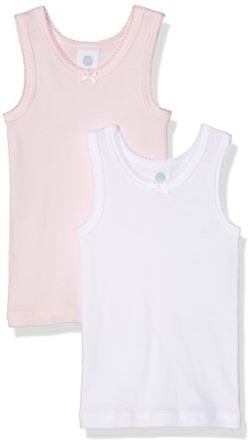 Sanetta 333369 T-Shirt, Rosa (Magnolie 3609), 4 Anni (Pacco da 2) Bambina