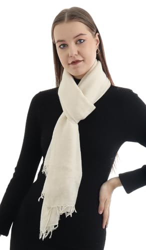 EH 100% PURE CASHMERE SCARF, HANDLOOMED TWILL WEAVE, BUTTERY SOFT, WARM PASHMINA STOLE2