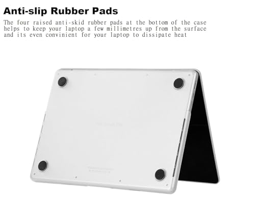 Image of TechTrendz Case Compatible for MacBook Pro 14 inch 2024-2021,M4 A3112 A3185 A3401 M3 A2918 A2992 M2 A2779 M1 A2442 Pro Max Chip with Touch ID,Laptop Plastic Hard Shell Cover-White (Keyguard,Dustplugs)