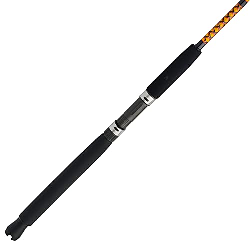 Ugly Stik Bigwater Conventional Fishing Rod, Black/Red/Yellow, 7' - Medium - 12-20lb - 2pc