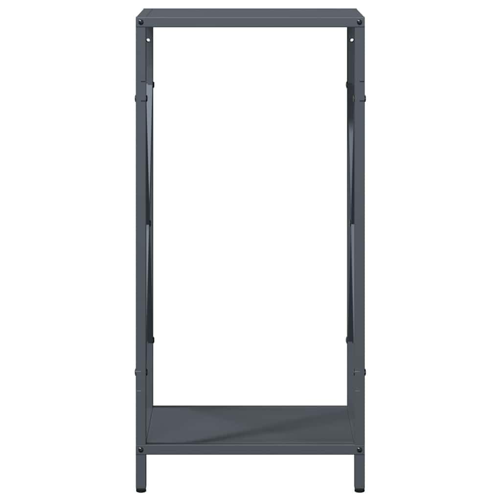 Étagère à bois de chauffage en acier laminé à froid pour un séchage ultérieur - Étagère stable pour bûches de bois anthracite avec les dimensions 34 x 25 x 70 cm