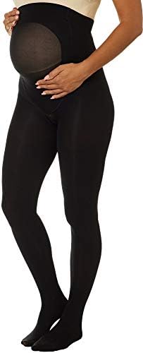Playtex womens Maternity Hosiery Tights, Black, Medium-Large US