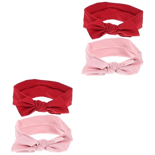 TOYANDONA 4 Peças Faixa De Cabeça Com Laço Bandana Tiaras Recém-Nascidas Para Bebês Meninas Acessóri