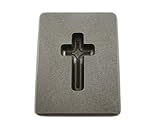 .75 oz Custom Cross Gold High Density Graphite Mold Silver Necklace 1-3/16