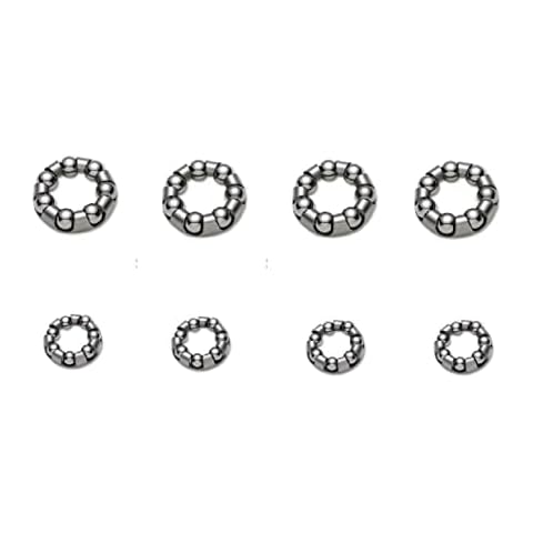 COONIUM Assorted 12 pcs Replacement Ball Bearing Retainer Cages for Bike Front Rear Wheel Hubs Services Cover