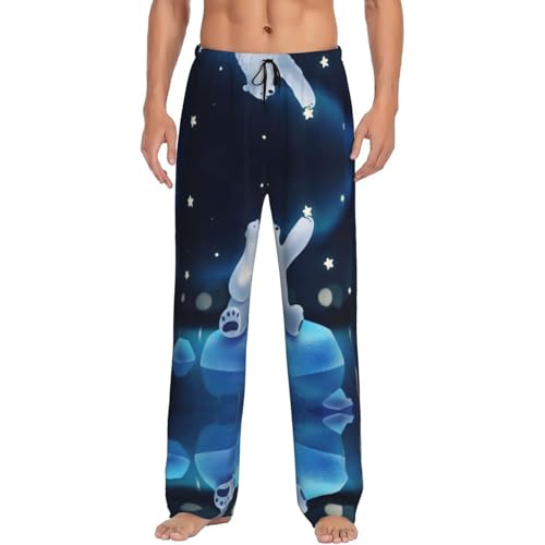 Pantalon de pyjama homme motif ours EdWal : finitions soignées grande taille