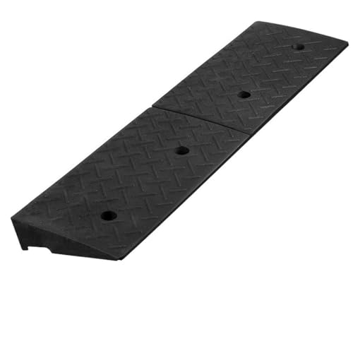 Rampa negra antideslizante para bordillo de 9.8 x 1.6 in miniatura 1
