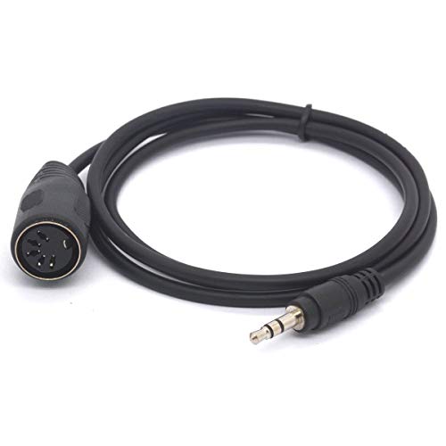 Tomost 3,5 mm 5-poliges DIN-Midi-Kabel, 5-polige DIN-Buchse auf 3,5 (1/8 Zoll) TRS-Stereo-Stecker, Konverterkabel für MIDI-Tastatur IK Multimedia 1 Meter