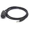 Tomost 3,5 mm 5-pins Din MIDI-kabel, 5-pins DIN-stekker vrouwelijk naar 3,5 (1/8″) TRS Stereo Mannelijke Jack Converterkabel voor MIDI-toetsenbord IK Multimedia (1 meter)
