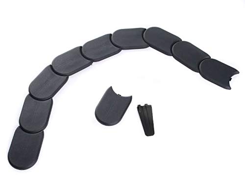 Palisade Rasenkante 3,8m Garten Beetumrandung Beeteinfassung flexibel IPAK1 anthrazit wetterfest PP Kunststoff 32 Module mit Bodendorn für Beete Wege Rasenbegrenzung