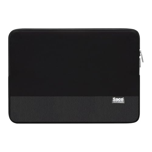 Image of Saco MacBook Pro 14 Inch Sleeve - Slim Protective Laptop Sleeve Case for MacBook Pro 14 inch M4 (A3401, A3112, A3185), M3 (A2918, A2992), M2 (A2779) & M1 (A2442) - Black