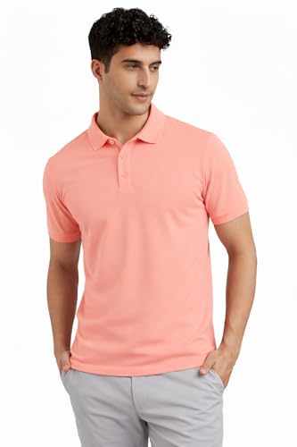 Image of Premium Cotton Pique Polo T-Shirt for Men | Half Seelves Regular Fit | Polo Neck - Ultra-Soft Breathable Fabric | Moisture Wicking