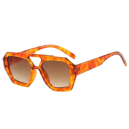 Lunettes de soleil bleu vert monture irrégulière pour des vacances à la mer et terrasses