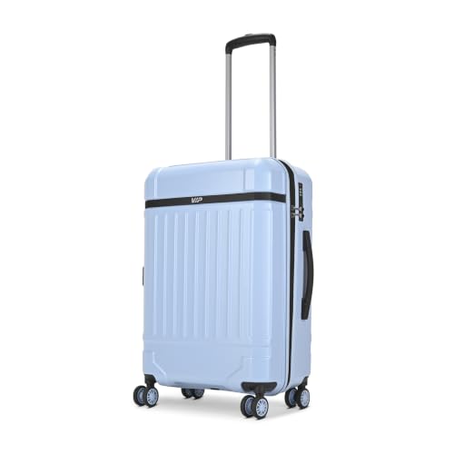 Image of VIP Bastion Medium Polycarbonate Hard Case 8-Wheel Trolley Bag, Sky Blue