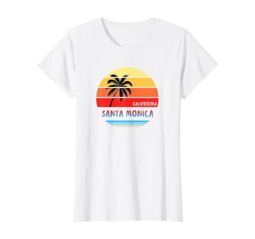 Santa Monica Shirt | Santa Monica California T-Shirt, Women, White, 3X-Large