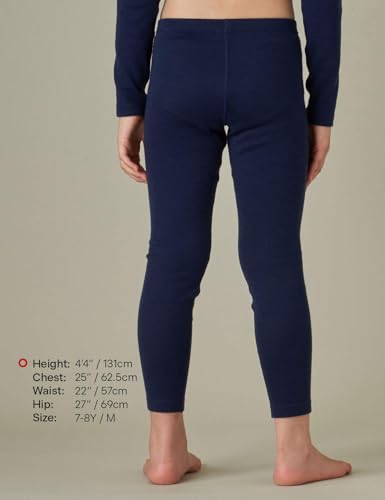 LAPASA Kids 100% Merino Wool Base Layer Top Bottom Long Shirt Johns Thermal Underwear Girls Boys Unisex 200g K13/K142