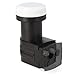 Produktbild RED OPTICUM 03H Series Twin LNB: LNB 4fach Digital HD 4K, Zwei Ausgänge für DVB-S2, Wetterfest mit Regenschutzkappe, Kompatibel mit Sat Finder, Kompakt und leicht
