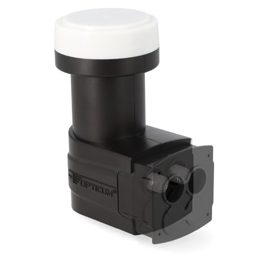 RED OPTICUM 03H Series Twin LNB: LNB 4fach Digital HD 4K, Zwei Ausgänge für DVB-S2, Wetterfest mit Regenschutzkappe, Kompatibel mit Sat Finder, Kompakt und leicht