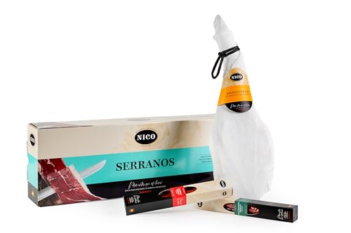 PACK REGALO LOTE PALETA CURADA - aprox. 4,5kg + salchichón Ibérico + Chorizo Ibérico y Caja decorada