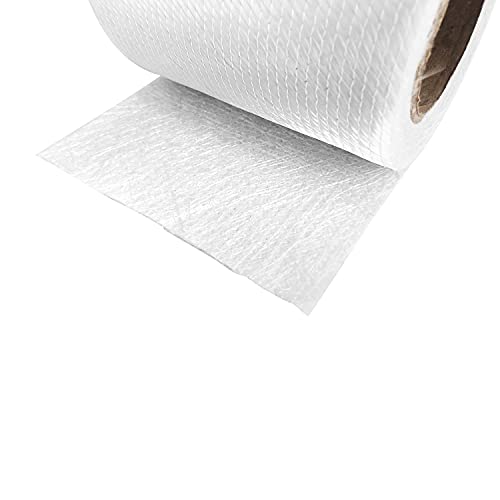 Image of 1708 Fiberglass Cloth Roll | 6 inch Wide by 360 inch (10 Yards) | Molding Roofing Boat Marine Repair | Resin & Epoxy Compatible | Roll Package (6 inch 1708 Fiberglass)