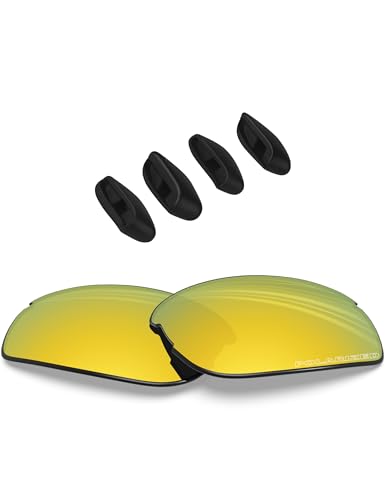 Image of BLAZERBUCK Replacement Lenses & Nose Pads Piece for Oakley RPM Squared OO9257 /RPM Edge OO9250 Sunglass
