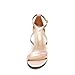 DREAM PAIRS Women's Fashion Stilettos Open Toe Pump Heel Sandals,Size 10,Champagne-Satin,GIGI