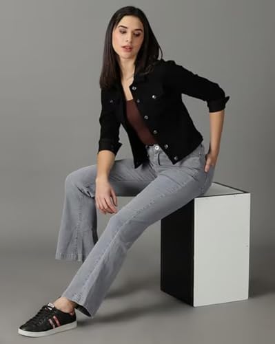 Image of ADBUCKS Women's Wide Leg Fit Mid Rise Bootcut Jeans Bell Bottom Jeans II Wide Leg