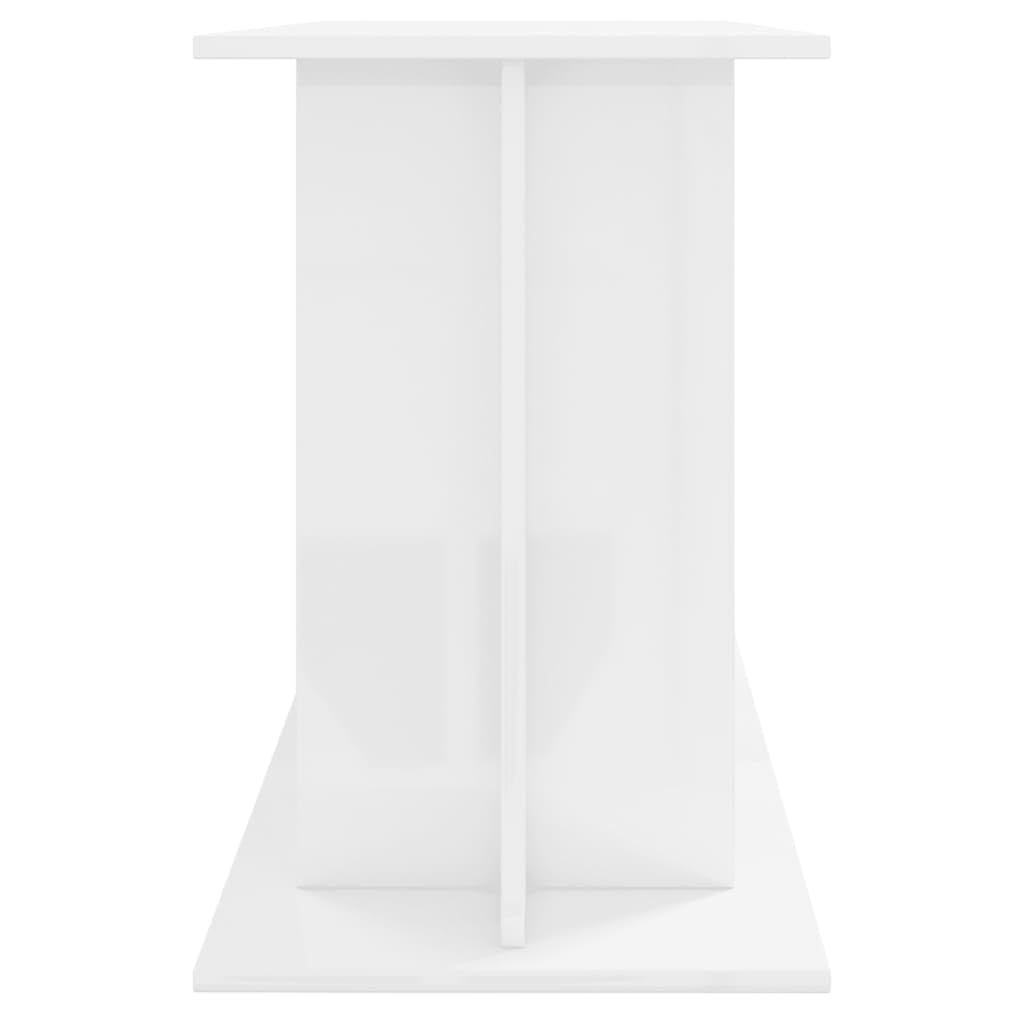 GuyAna Soporte de Acuario Madera ingeniería Blanco Brillo 120x40x60 cm Acuario Completo 100 litros