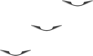 VICASKY 3 Pçs Decalques De Envoltório De Carro Adesivo De Volante De Carro Filme De Fibra De Carbono Filme De Envoltório De Carro Envoltório De Fibra De Carbono Adesivos De Carro