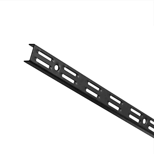 Crémaillère double perforation - Décor : Noir mat - Longueur : 2000 mm - RAL : 9005 - ELEMENT SYSTEM