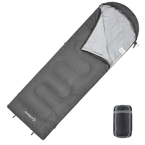 KingCamp Sleeping Bag 3 Season- Lightweight Waterproof Camping Sleeping Bags Indoor & Outdoor Use for Adults for Camping with Compression Sack KingCamp Sleeping Bag 3 Season- Lightweight Waterproof Camping Sleeping Bags Indoor & Outdoor Use for Adults for Camping with Compression Sack
