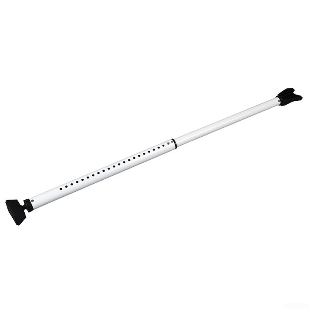 HpLive Barra de seguridad para puertas, tope de puerta ajustable, 74-114 cm, de hierro y polipropileno, para casa y viajes