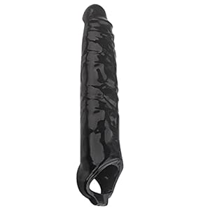 TEBI Elastische Mannelijke Dildo Condoom Vertraging Ejaculatie Penis Mouw Mannelijke Uitbreiding Penis Extender Sex Toy Enhancer Penis Ring